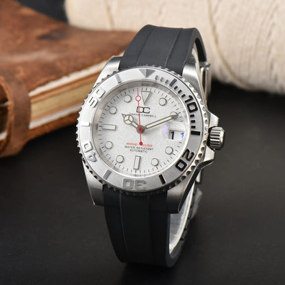 DWAYNE CAMPBELL NH35 Men's Mechanical Watch Waterproof Rubber Band Luminous Sapphire Glass Sport Watch