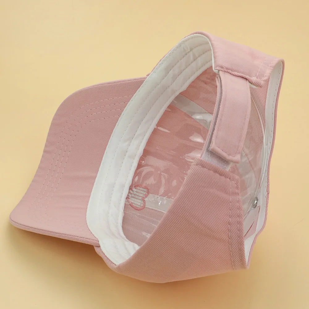 Fashion Kids Baseball Caps for Boys Girls Sun Hat Hollow High Ponytail Caps Children Sunshade Baseball Caps for age 4-12 Years