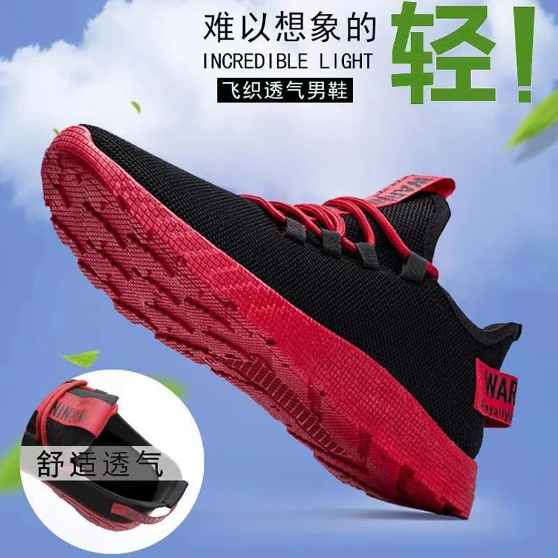 Men's Casual Lightweight Mesh Sports Sneakers Summer Men's Outdoor Soft Sole Breathable Comfortable Fashion Trend Running Shoes