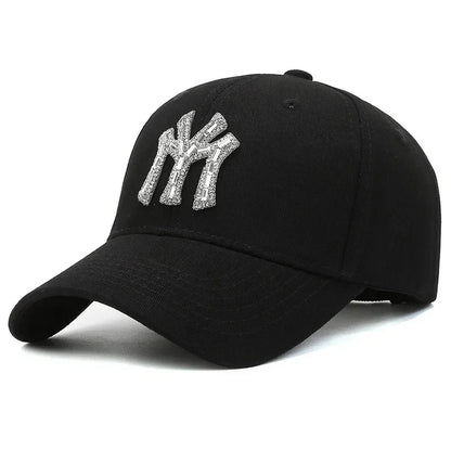 MY Rhinestone Hat Female Spring and Fall Street Casual Outdoor Duck Tongue Cap Fashion Versatile Baseball Cap Sunshade