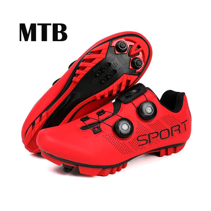Scarpe da ciclismo ultraleggere, traspiranti e leggere, suole rigide compatibili SPD per allenamento e competizioni su bici da strada e mountain bike