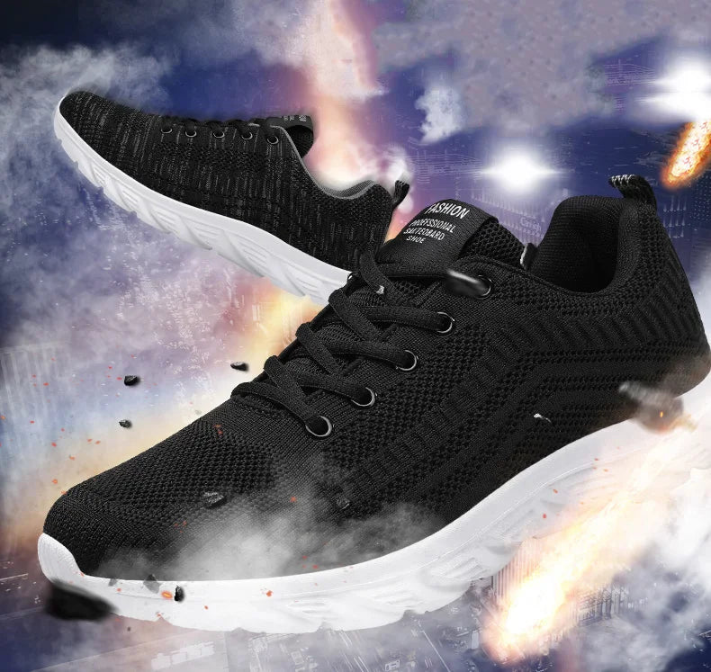 Zapatillas deportivas para hombre para correr y hacer jogging, sneakers casuales de exterior con cordones, malla transpirable ligera, para tenis y caminar al aire libre, tallas 39-46