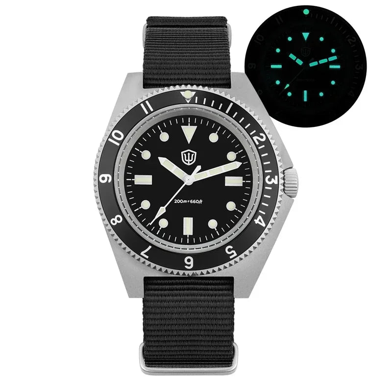 Watchdives WD1972 Quartz Watch VH31 Sweep Seconds Movement Sapphire Crystal BGW9 Luminous 20Bar Waterproof Vintage Men's Watches