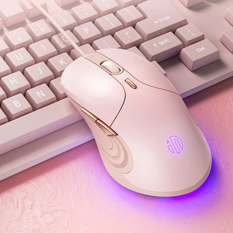 Mouse cablato USB INPHIC B1 silenzioso da ufficio e gaming per PC e laptop