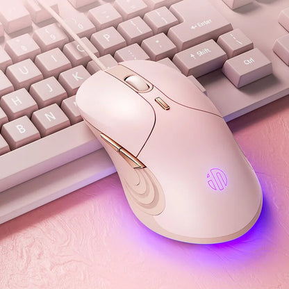 Mouse cablato USB INPHIC B1 silenzioso da ufficio e gaming per PC e laptop