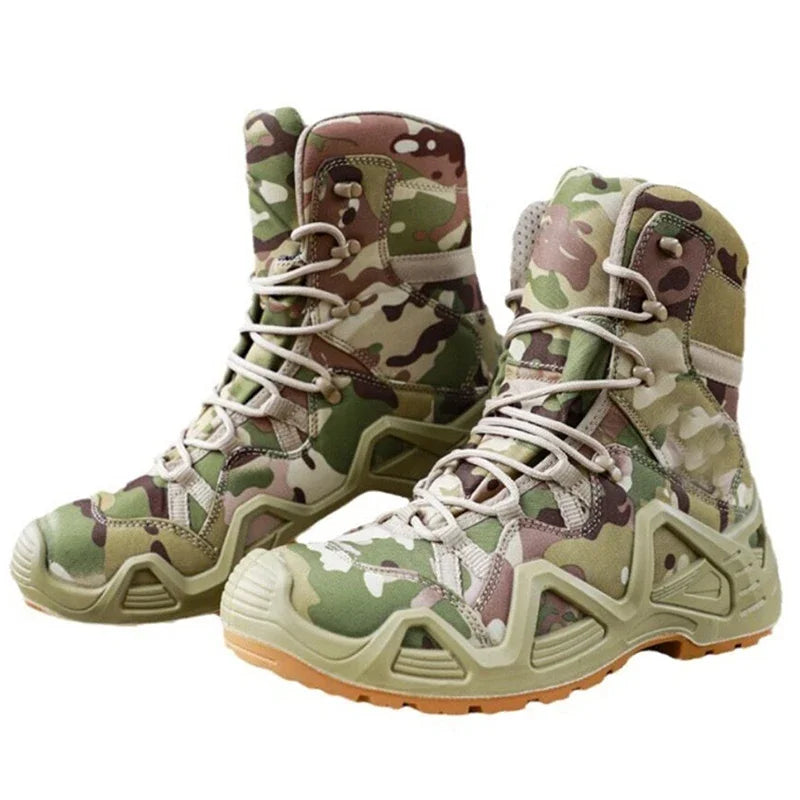 Tactical Hunting Boots Men Special Force Desert Hiking Boots Outdoor Hiking Ankle Shoes Men's Sneakers