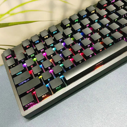 Teclas retroiluminadas con grabado lateral de 131 teclas para teclado mecánico con interruptores Cherry MX, perfil OEM, keycaps ABS personalizadas DIY