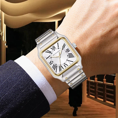 2025 New 34MM Specht & Söhne Quartz Watch Japan VH31 Movement Sapphire Blue Color Ultrathin Stainless Steel Men's Watch