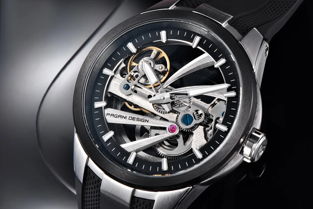 2026 New PAGANI DESIGN Hollow Men's Watches Mechanical Luxury Automatic Watch Men AR Sapphire Waterproof Luminous Man Gift Clock