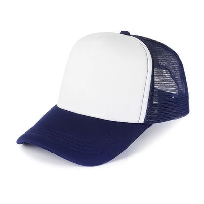 Customized Logo Mesh Baseball Caps Men Women 5 Panel Cheaper Trucker Hats Sports Team Snapback Caps Summer Sun Dad Hat Gorras