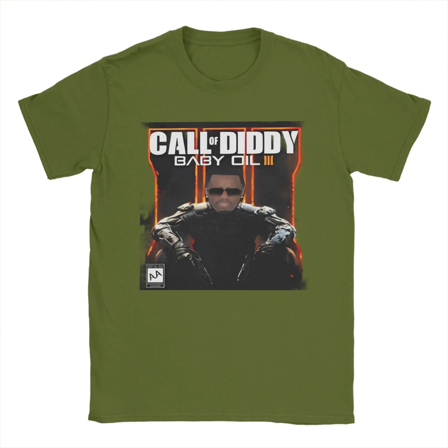 Men T-Shirt Call of Diddy Party Brainrot Sigma Humorous 100% Cotton Tees Short Sleeve  T Shirt O Neck Clothes Classic