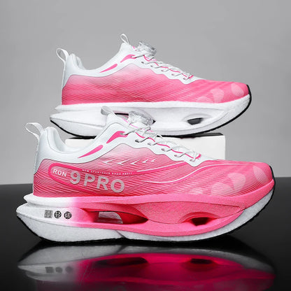 Zapatillas de running para hombre y mujer, transpirables, deportivas de competición, con amortiguación de carbono, ligeras, para jogging y entrenamiento masculino