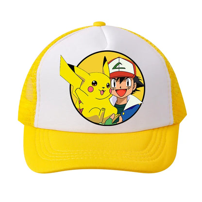 Pokemons Baseball Cap Pikachu Charizard Gengar cartoon Peaked Hat Kid Adult Summer Outdoor Sport Hat Boy Casual Fashion Cap Gift