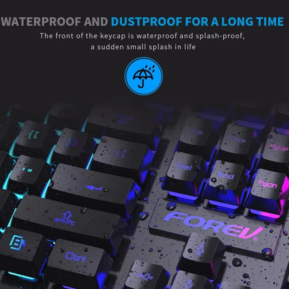 104 Keys USB Wired Keyboard RGB Mechanical Gaming Keyboard Ergonomic Esports Keyboard Computer Accessorie for Laptop Macbook