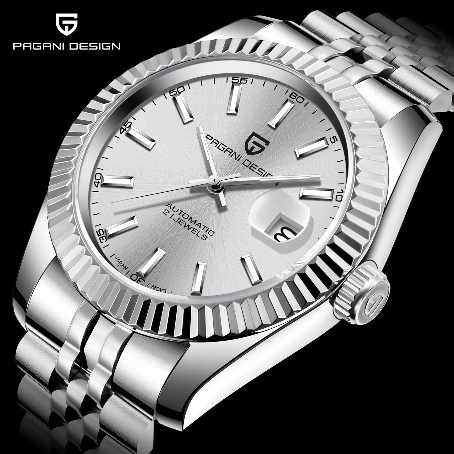 Relojes PAGANI DESIGN 2026 nuevos de lujo en oro y plata, relojes mecánicos para hombre, acero inoxidable, cristal de zafiro, reloj automático