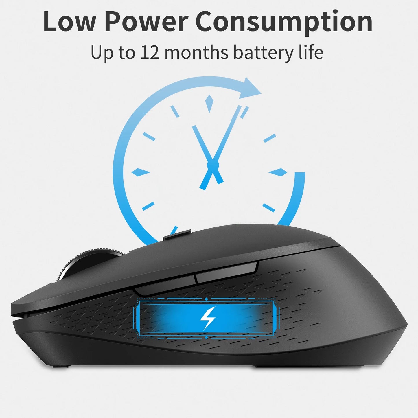 Rapoo M300G Silent Wireless Mouse 2400 DPI Multi-Mode Bluetooth Mouse Portable Optical Mice Ergonomic Design Support 2 Devices