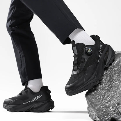 Ténis de corrida para homem em malha respirável, para exterior, montanha, todo-o-terreno e escalada, resistentes ao desgaste e confortáveis, com estilo moderno