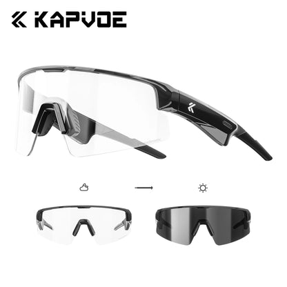 Kapvoe Bluetooth Sunglasses Smart Cycling Glasses Wireless UV400 Protection Goggles Telephone MP3 Sports Cycling Glasses Men