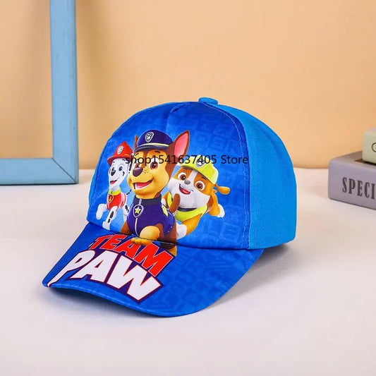 Cute Paw Patrol Sun Hat Cartoon Everest Skye Baseball Cap Pat Patrouille Puppy Dog Summer Sun Hat Adjustable Cotton Hats