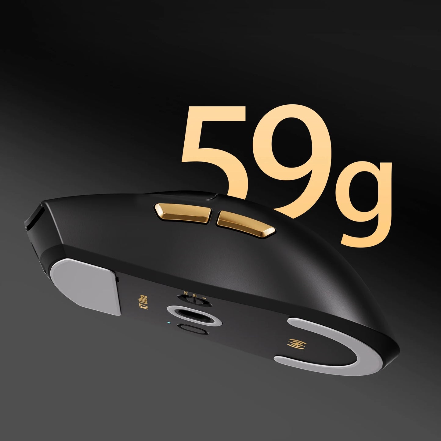 Mouse gaming wireless MCHOSE K7 Ultra PAW3950 con doppio polling rate 8K, leggero, dock di ricarica wireless magnetica, per esport e ufficio