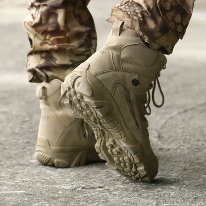 Men Tactical Boots Desert Waterproof Work Safety Shoes Hiking Shoes Ankle Men Outdoor Boots