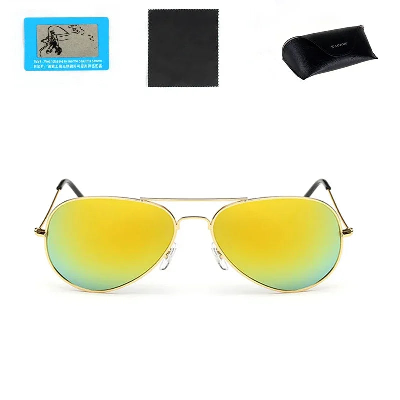 Sunmmer Polarized Sun Glasses Men Women Fashion Luxury Pilot Sunglasses Male UV400 Sunlight Proof Eyewear Female Versatile 3026