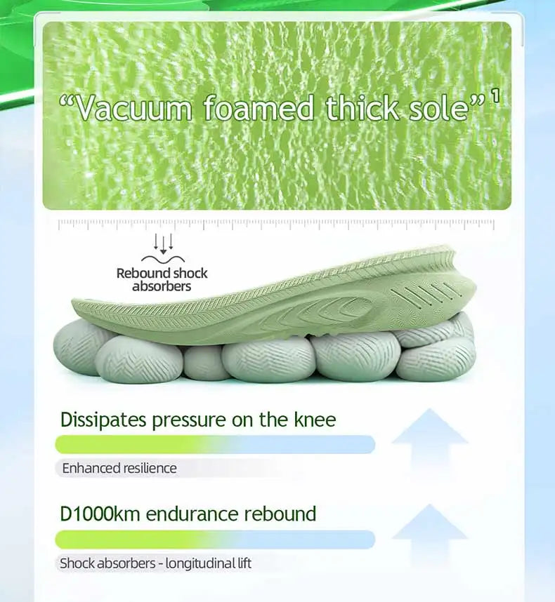 Onemix New Original Men’s Running Sports Shoes Shock Absorption Soft Lightweight Breathable Mesh Non-Slip Cushioning Sneakers