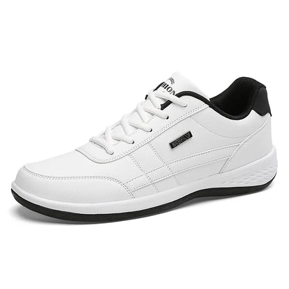 Leather Men's Sneakers Trendy Casual Italian Breathable Leisure Male Sneakers Non-Slip Footwear Men Vulcanized Shoes