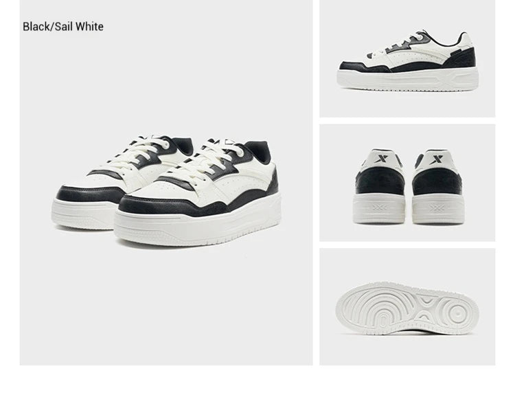 Xtep Skateboarding-Schuhe 2025 Sommer Leichte Sportschuhe mit dicker Sohle Low-Top-Sneaker im modischen Street-Style 875319310016