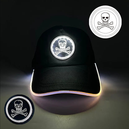 Cappellino da baseball luminoso fashion a LED, cappello hip-hop fluorescente per bar e club, per uomo e donna, DJ, danza, accessori e costume
