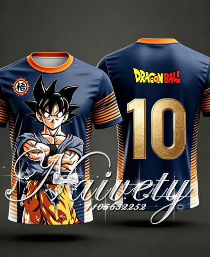 2026 New Summer Dragon Ball Z UI Goku & Classic Goku 3D Print Soccer Jersey Unisex Quick Dry Breathable Short Sleeve T-shirt