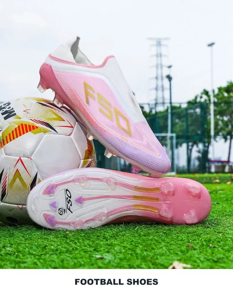 New Men Soccer Shoes Match Football Boots Non-Slip Boys High-quality Outdoor Sneakers Grass Cleats Hot-selling High-top Light