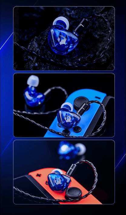 EPZ G10 kabelgebundene HiFi-Gaming-Ohrhörer – Type-C & 3.5mm In-Ear-Monitor-Kopfhörer mit DAC, Geräuschisolierung, abnehmbarem Kabel & Mikrofon