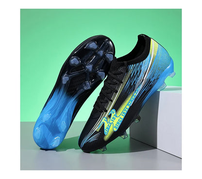 Chaussures de football pour adolescents, adultes, hommes et femmes, crampons universels TF FG tout terrain, chaussures de football avec clous de sol