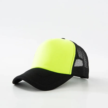Custom Hat with Logo Printing Polyester Mesh Trucker Hat Adjustable Dad DIY Logo Baseball Cap for Men Women