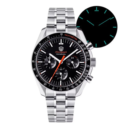 Watchdives New Wd1863 Quarz-Herrenuhr VK63 Chronograph Bubble-Saphirglas Wasserdicht 39Mm Stahl Top-Marke Luxus-Business-Uhr