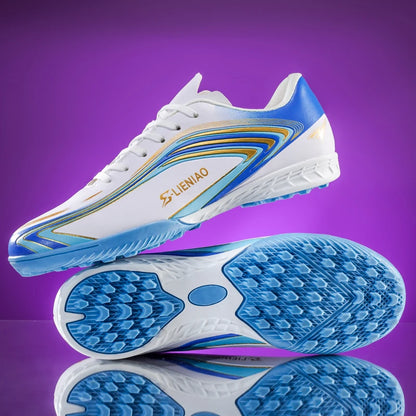 Nouvelles chaussures de football pour hommes, crampons de terrain antidérapants, chaussures de football pour l'entraînement, baskets de haute qualité, futsal, intérieur, vente chaude, extérieur