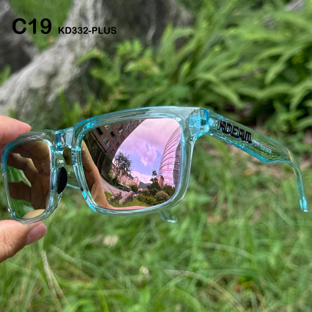 New Colors KDEAM-PLUS Large Size Square Unisex Sunglasses Polarized Photochromic Oversized Sun Glasses Fashion Anti Glare Mirror