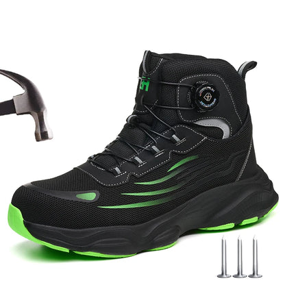 Taille 47 48 bottes de sécurité de travail hommes haut anti-crevaison sécurité bout en acier chaussures de travail Protection hommes chaussures de sécurité chaussures