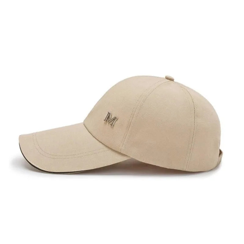 Men Women Baseball Cap Summer Cotton Hat Embroidery Snapback Hip-Hop Cap Adult Sport Sun Hat Casual Long Brim Sunscreen Golf Cap