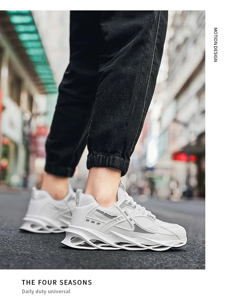 Ténis casuais para homem, ténis de luxo, ténis de corrida respiráveis, mocassins de moda para homem. Sapatos