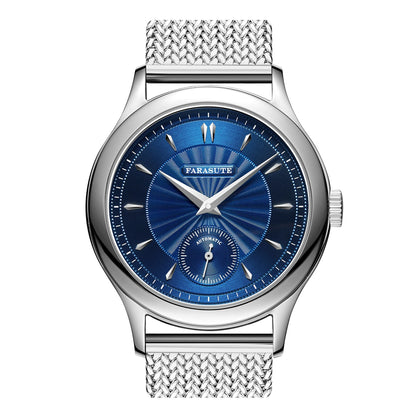 FARASUTE Retro Hangzhou Customized Movement Automatic Mechanical Watch Men Sapphire Stainless Steel Small Second Hand Wristwatch