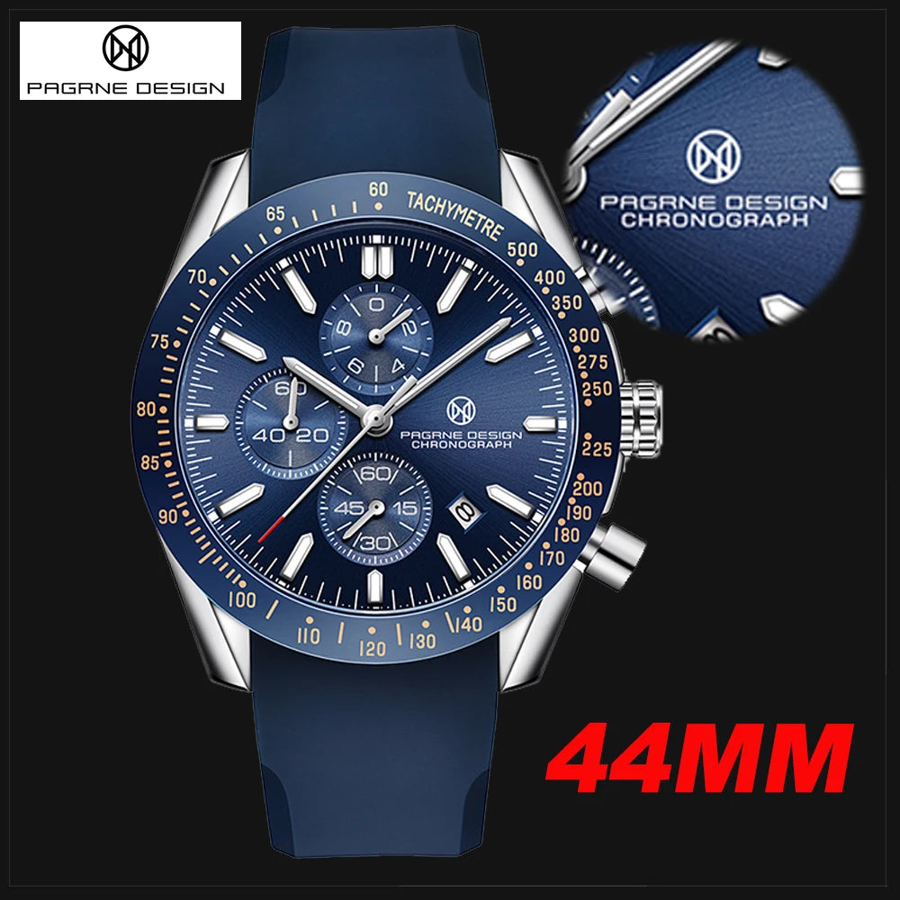 PAGANI DESIGN 45MM 2026 Relógio masculino de quartzo 30M impermeável, luxo business em aço inoxidável Relogio Masculino 5140