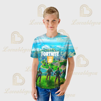 Fortnite Hoodie 3D Printed Plus Size Hooded Sweatshirt T-shirt Kids Fashion Streetwear Hoodie Casual Jacket