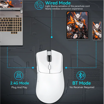 Attack Shark R1/X11 Tri-Mode kabellose Gaming-Maus 18K DPI PAW3311 Bluetooth/2.4GHz/kabelgebunden leicht programmierbar für PC/Laptop