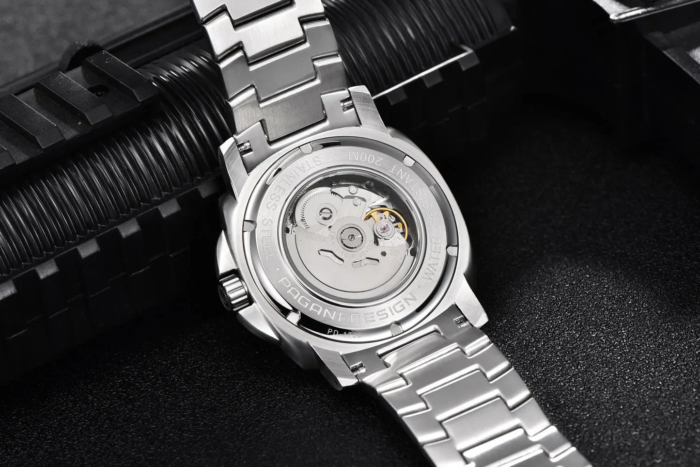 PAGANI DESIGN 2026 Original 43MM Men's Automatic Mechanical Watch NH39 200M Waterproof AR Sapphire Mirror Watches For Men ﻿