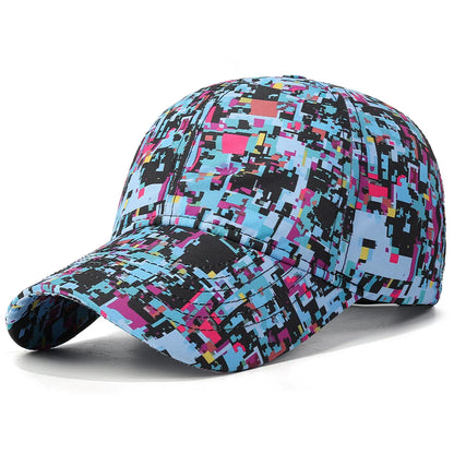 Summer Graffiti Light Board Baseball Cap Unisex Outdoor Sun Protection Hat Fashion Sports Cap Casual Duckbill Cap