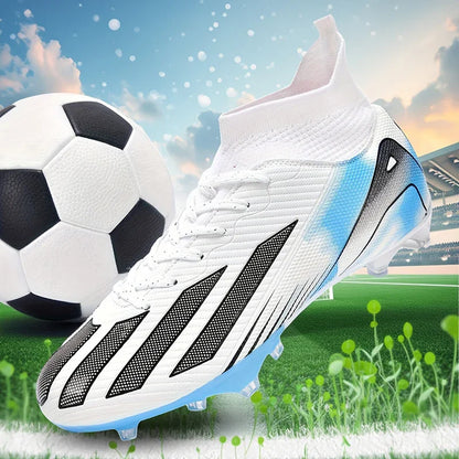 New Men's Football Boots Cleats Boys Ultralight Sport Soccer Shoes Adult Professional Non-Slip Comfortable Training Match Grass