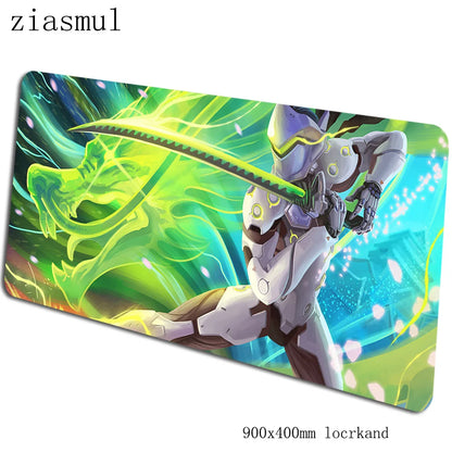 Overwatch-Mauspad 90x40cm, ästhetisches Gaming-Mauspad, wunderschönes personalisiertes Mauspad, Tastatur- und PC-Unterlage
