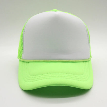 5 panel Trucker Caps Men Women Plain Blank Foam Mesh Baseball Cap With Rope Summer Breathable Outdoor Sport Sun Visor Hats